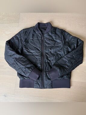 Lululemon Non-stop Women's Reversible Insulated Bomber Jacket black size 6